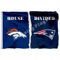 Denver Broncos New England Patriots House Divided Flag 3x5ft Polyester NFL Banner Size No.4