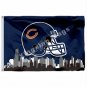 Chicago Bears Helmet Chicago Skyline Flag 3x5ft Polyester NFL1 Team Banner Flying Size No.4