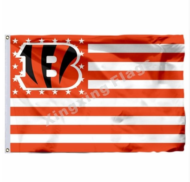 Cincinnati Bengals Nation Flag 3x5ft Polyester NFL Banner Flying Size No.4 90*150cm Custom Flag