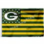 NFL1 Green Bay Packers Flag Banner With Modified US Flag 3x5ft Polyester Flying Size No.4