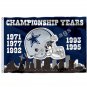 Dallas Cowboys Championship Years Flag 3x5ft Polyester NFL1 Team Banner Flying Size No.4 90*150cm
