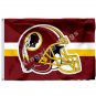 Washington Redskins Helmet Horizontal Strip Flag 3x5ft Polyester NFL Team Banner Flying Size No.4