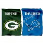 Green Bay Packers Detroit Lions House Divided Flag 3x5ft Polyester NFL1 Banner Size No.4 90*150cm
