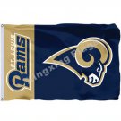 St. Louis Rams Wordmark Flag 3ft X 5ft Polyester NFL1 Banner Flying Size No.4 90*150cm Custom Flag