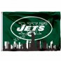 New York Jets With New York City Skyline Flag 3x5ft Polyester NFL Banner Flying Size No.4