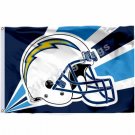 San Diego Chargers Helmet Lighting Flag 3x5ft Polyester NFL Banner Size No.4 90*150cm Custom Flag