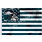 Philadelphia Eagles Helmet Horizontal Strip Flag 3x5ft Polyester NFL Team Banner Flying Size No.4
