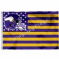 Minnesota Vikings Helmet Lighting Flag 3x5ft Polyester NFL Banner Size No.4 90*150cm Custom flag