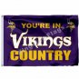 Minnesota Vikings You're In Country Flag 3x5ft Polyester NFL1 Banner Flying Size No.4 90*150cm Flag