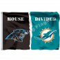 Carolina Panthers Miami Dolphins House Divided Flag 3x5ft Polyester NFL Banner Flying Size No.4