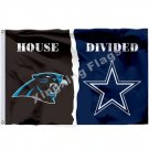 Carolina Panthers Dallas Cowboys House Divided Flag 3x5ft Polyester NFL Banner Size No.4 90*150cm Carolina Panthers Dallas Cowboys House Divided Flag 3x5ft Polyester NFL Banner Size No.4 90*150cm