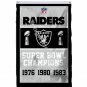 Oakland Raiders Super Bowl Champions Flag 3x5ft Polyester NFL1 Banner Flying Size No.4 90*150cm