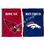 Arizona Cardinals Denver Broncos House Divided Flag 3x5ft Polyester NFL Banner Size No.4 90*150cm