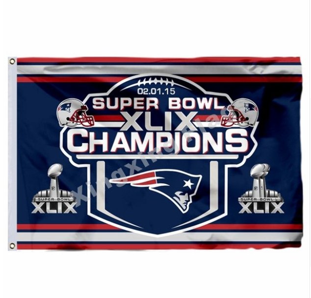 New England Patriots Super Bowl Champions Flag 3x5ft Polyester NFL1 Banner Size No.4 144*96cm