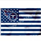 Tennessee Titans With Modified US Flag 3x5ft Polyester NFL Banner Flying Size No.4 90*150cm Tennessee Titans With Modified US Flag 3x5ft Polyester NFL Banner Flying Size No.4 90*150cm