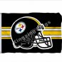 Pittsburgh Steelers Helmet Horizontal Strip Flag 3x5ft Polyester NFL1 Team Banner Flying Size No.4