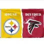 Pittsburgh Steelers Atlanta Falcons House Divided Flag 3x5ft Polyester NCAA Banner Flying Size No.4