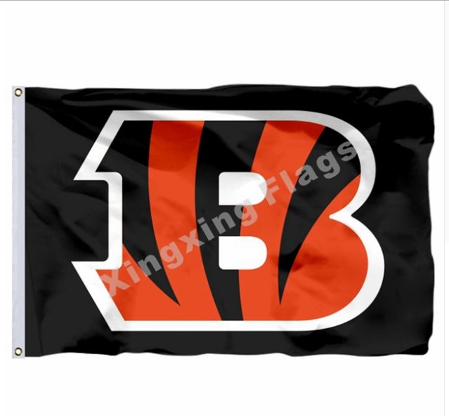 Cincinnati Bengals Logo Flag 3x5ft Polyester NFL Banner Flying Size No.4 90*150cm Custom Flag