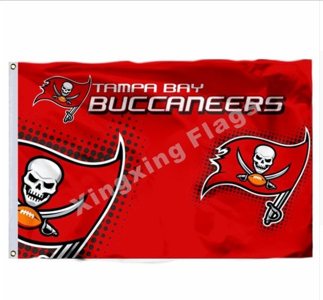 Tampa Bay Buccaneers New Wordmark Flag 3x5ft Polyester NFL Banner Size 4 144x96cm custom flag