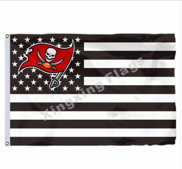 Tampa Bay Buccaneers Custom Flag 3x5ft Polyester NFL Team Banner Flying Size No.4 Super Fan