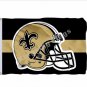 New Orleans Saints Helmet Horizontal Strip Flag 3x5ft Polyester NFL1 Team Banner Flying Size No.4