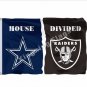 Dallas Cowboys Oakland Raiders House Divided Flag 3x5ft Polyester NFL Banner Size No.4 90*150cm