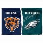 Chicago Bears Philadelphia Eagles House Divided Flag 3x5ft Polyester NFL1 Banner Size No.4 90*150cm