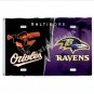 Baltimore Ravens With Maryland Flag 3x5ft Polyester NFL Banner Flying Size 144x96cm