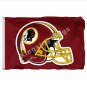 Washington Redskins Helmet Lighting Flag 3x5ft Polyester NFL Banner Size No.4 90*150cm Custom flag