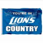 You're In Lions country Flag 3x5ft Polyester NFL Banner Flying Size No.4 90*150cm Custom flag