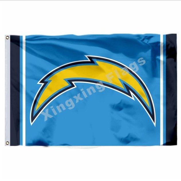 San Diego Chargers Column Flag 3x5ft Polyester NFL1 Banner Flying Size No.4 90*150cm Custom Flag
