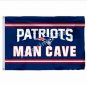 New England Patriots Custom MAN CAVE Flag 3x5ft Polyester NFL Team Banner Flying Size No.4 90*150cm