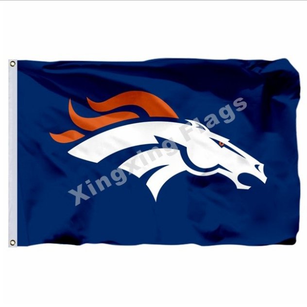 Denver Broncos Logo Flag 3ft X 5ft Polyester NFL Banner Flying Size No.4 90*150cm Custom Flag