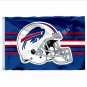 Buffalo Bills Helmet Horizontal Strip Flag 3ft X 5ft Polyester NFL1 Team Banner Flying Size No.4