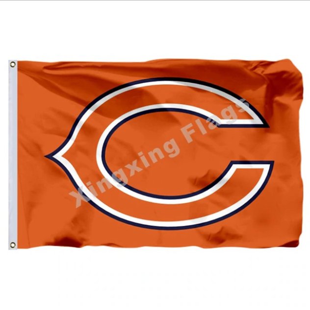 Chicago Bears Logo Flag 3x5ft Polyester NFL1 Team Bears Banner Flying Size No.4 90*150cm