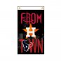 Sports flag H TOWN team texas banner 3x5ft 150 x 90 cm 100D poliester ,01