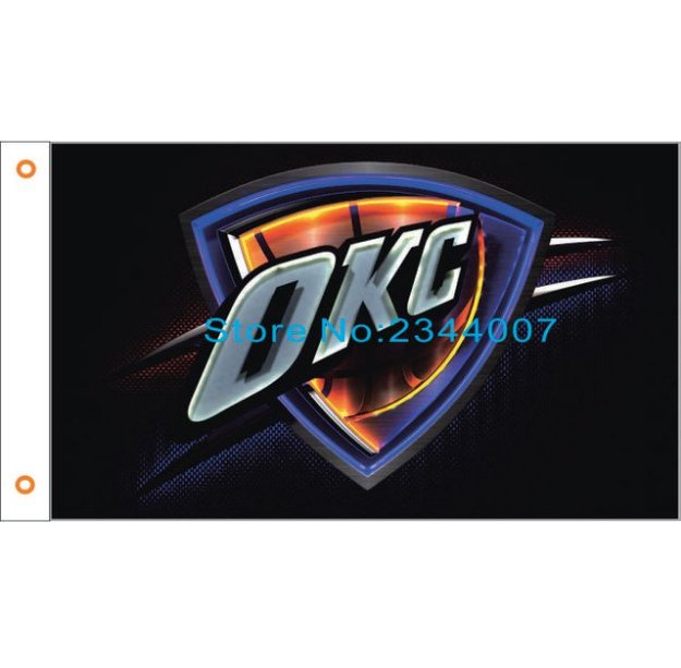 Oklahoma City Thunder 3x5 FT 150X90 CM Bandera 100D Poliester bandera 104
