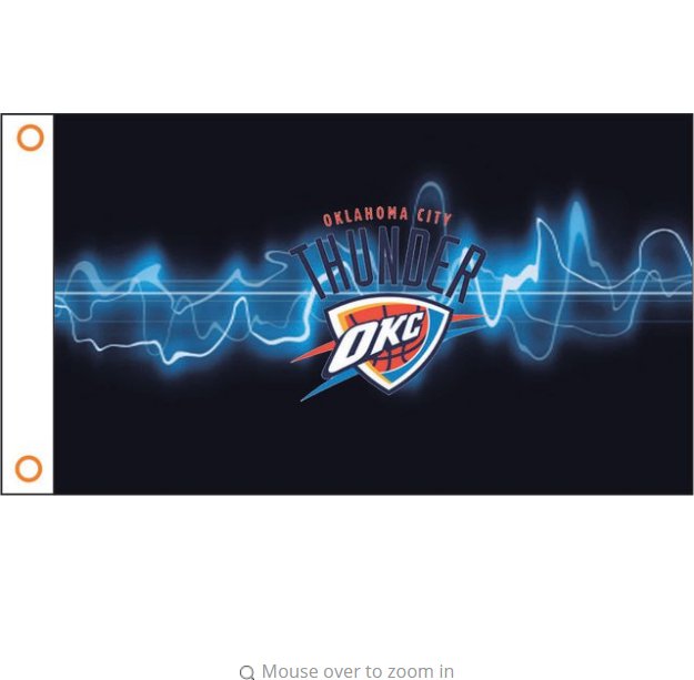 Oklahoma City Thunder 3x5 FT 150X90 CM Bandera 100D Poliester bandera 111