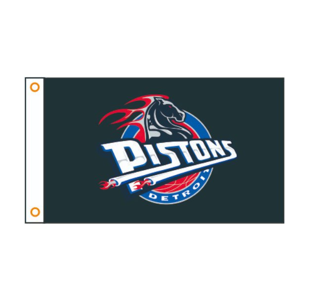 NBA pistons flag 3x5FT 100D-Polyester NBA Banner