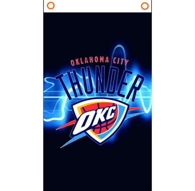 Oklahoma City Thunder 3x5 FT 150X90 CM Bandera 100D Poliester bandera 115