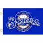 Cerveceros de Milwaukee 3X5FT bandera 90 x 150 cm 100% poliester MLB banner