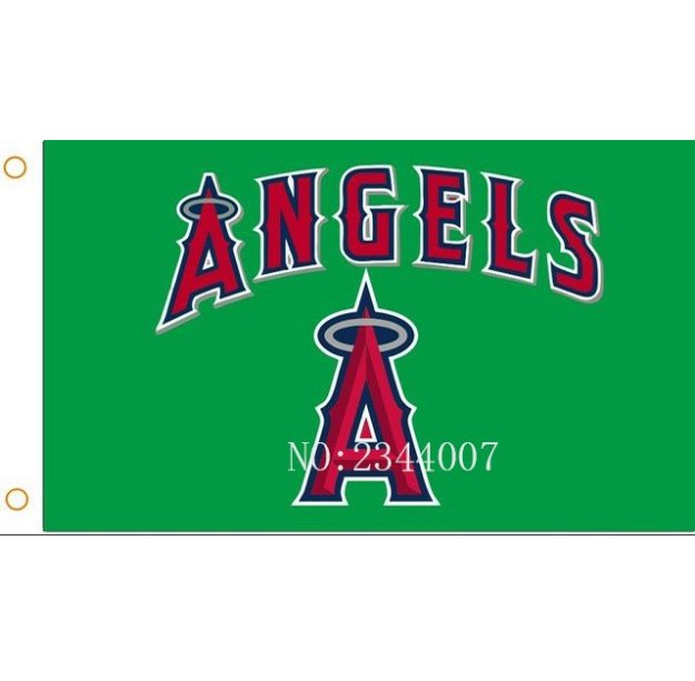 Encargo de la bandera de Los Angeles Angels Flag3X5FT 90 x 150 cm 100% poliester flag MLB banner