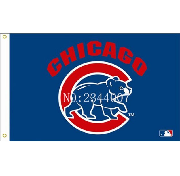 Encargo de la bandera Chicgo cachorros 3X5FT bandera 90 x 150 cm 100% poliester flag MLB banner