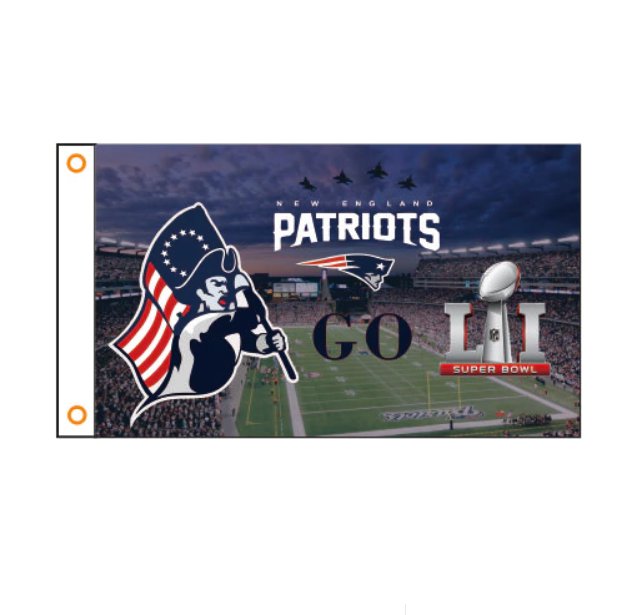 New england patriots Flag 3ft x 5ft Polyester NFL Banner 90x150cm 320