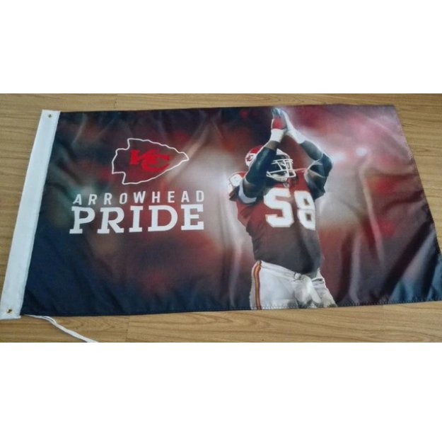 Kansas City Chiefs Flag 3ft x 5ft Polyester NFL Banner Flying Custom flag 90x150cm flag 054