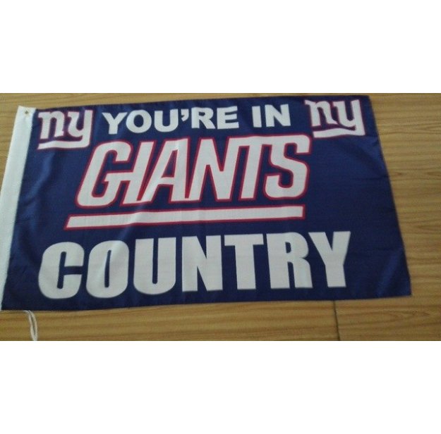 NEW 3X5 FT NEW YORK NY GIANTS COUNTRY OFFICALLY LICENSED FREMONT DIE NFL FLAG,