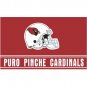 "Puro pinche cardenales" con el casco $ number pies x $ number pies 3X5ft Poliester NFL Banner