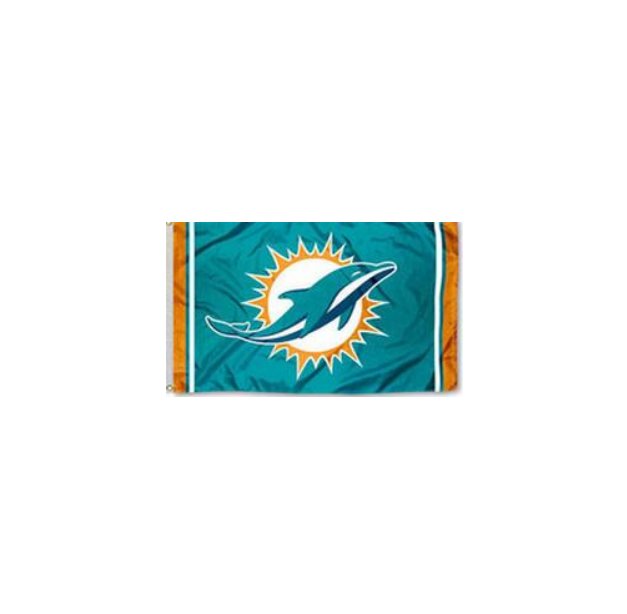 Miami Dolphins USA Team Logo NFL Premium Team Football Flag 3X5F