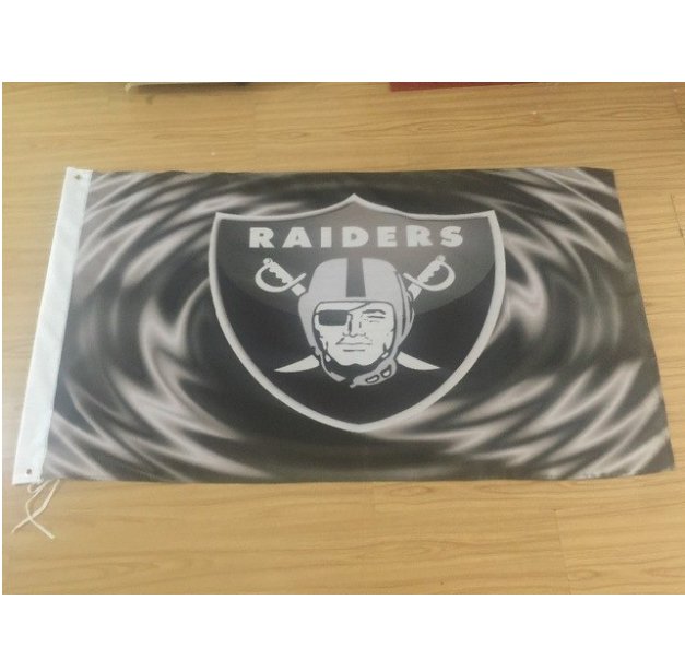 Oakland Raiders feet x $ number $ number Polyester Flag feet 90x150 cm white sleeve RAIDER NATION