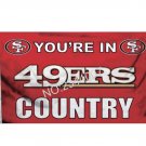 San Francisco 49ers NFL Flag 3x5 FT 100D Poliester Bandera del Pais bandera, flag